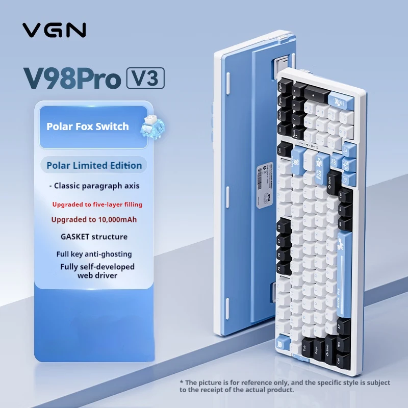 Vgn V98pro V3 Tri Mode Wireless Customized Mechanical Keyboard Gasket Structure Esports Game Office Keyboard Computer Peripheral
Vgn V98pro V3 Tri Mode Wireless Customized Mechanical Keyboard Gasket Structure Esports Game Office Keyboard Computer Peripheral