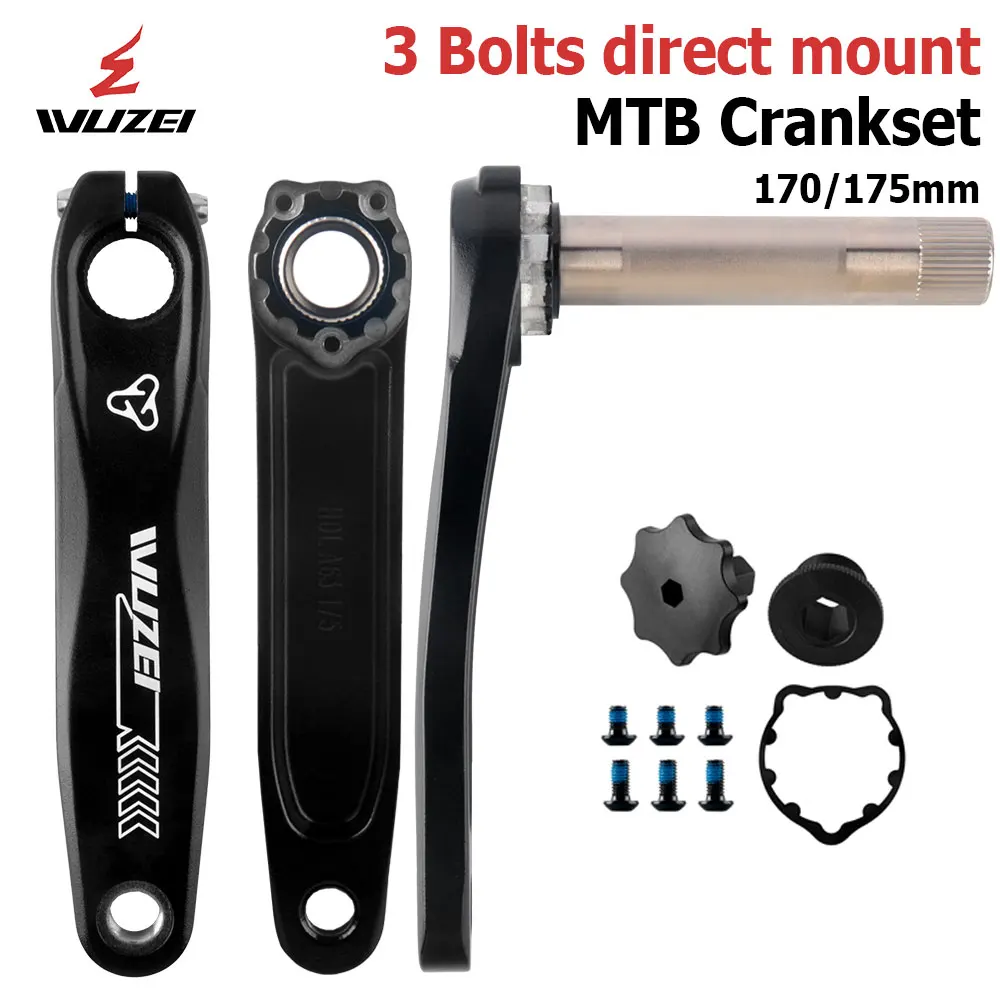 WUZEI MTB Crank 3 Bolt-Direct Mount 170 175MM Mountain Bicycle Crank Arm 9 10 11 12 Speed Sprocket for SRAM GXP Chainring
WUZEI MTB Crank 3 Bolt-Direct Mount 170 175MM Mountain Bicycle Crank Arm 9 10 11 12 Speed Sprocket for SRAM GXP Chainring