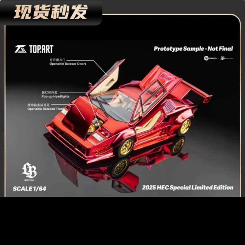 Top art 1/64 Scale LB Countach Kantash-Electroplated red Alloy Car Model Ornament Souvenir Display Collection Hobby Gift
Top art 1/64 Scale LB Countach Kantash-Electroplated red Alloy Car Model Ornament Souvenir Display Collection Hobby Gift
