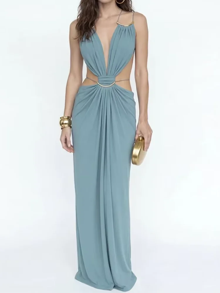 V Neck Elegant Fashion Holiday Party Dress, Women Summer Sleeveless Simple Chic Maxi Dress, 2026 Patchwork Backless Ladies Dress
V Neck Elegant Fashion Holiday Party Dress, Women Summer Sleeveless Simple Chic Maxi Dress, 2026 Patchwork Backless Ladies Dress