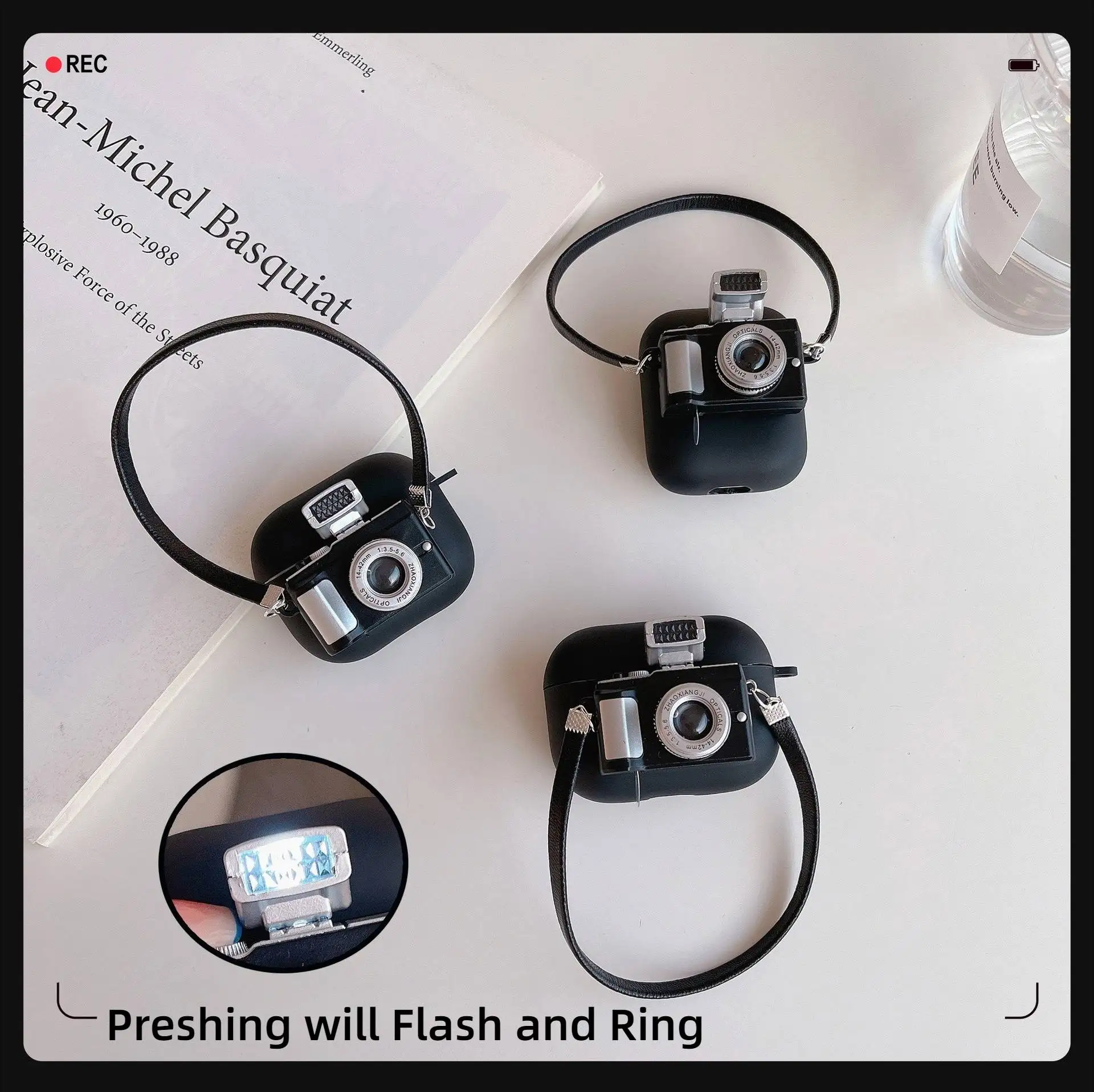 Silicone Headphone Protective Case Vintage Camera for Apple Airpods 4 3 2 1 Pro Pro2 Soft Silicone for Air Pods 3rd Generation
Silicone Headphone Protective Case Vintage Camera for Apple Airpods 4 3 2 1 Pro Pro2 Soft Silicone for Air Pods 3rd Generation