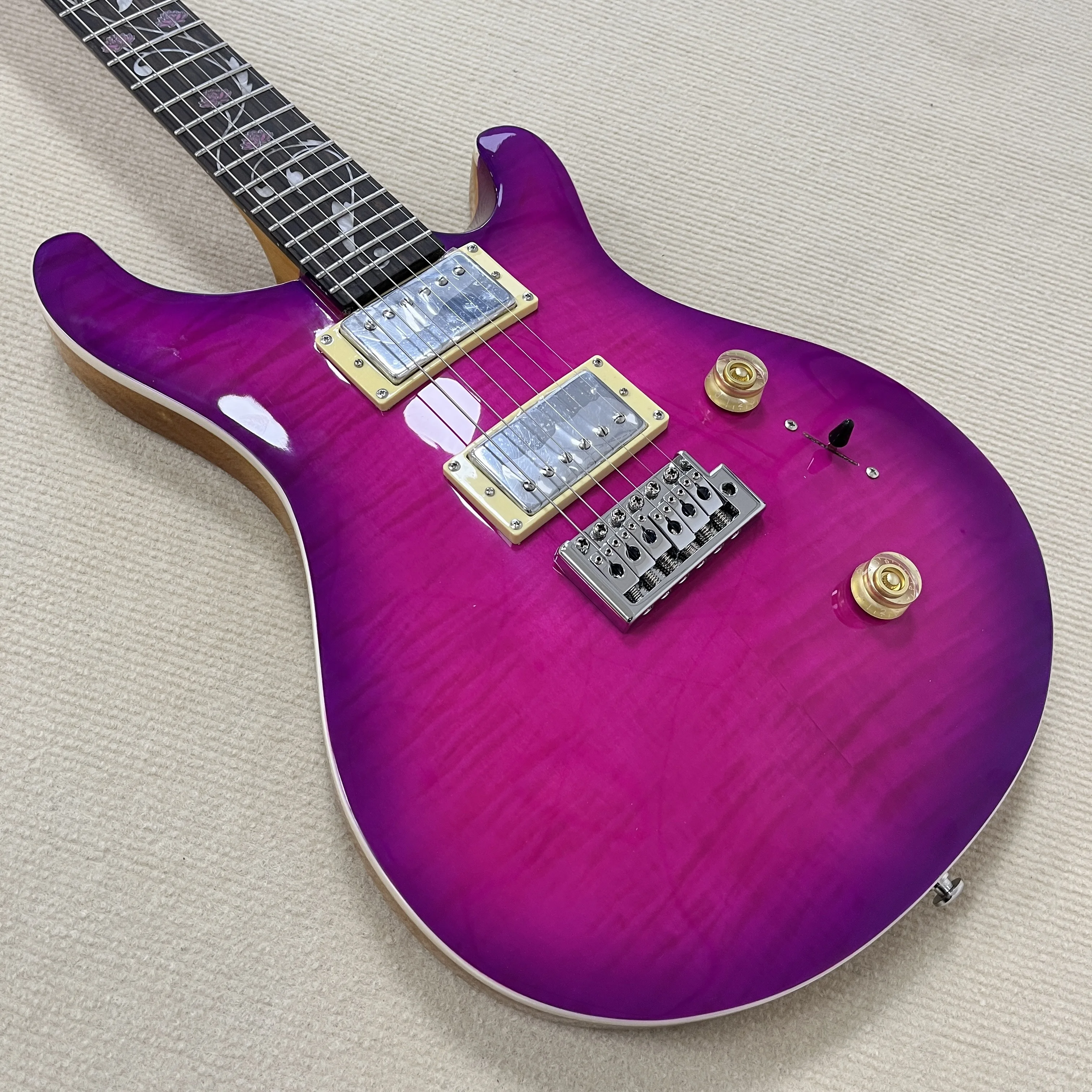 Electric Guitar Purple PRS With Gold Hardware Rosewood Fretboard Electric Guitar-Themed Gift-Free Shipping
Electric Guitar Purple PRS With Gold Hardware Rosewood Fretboard Electric Guitar-Themed Gift-Free Shipping