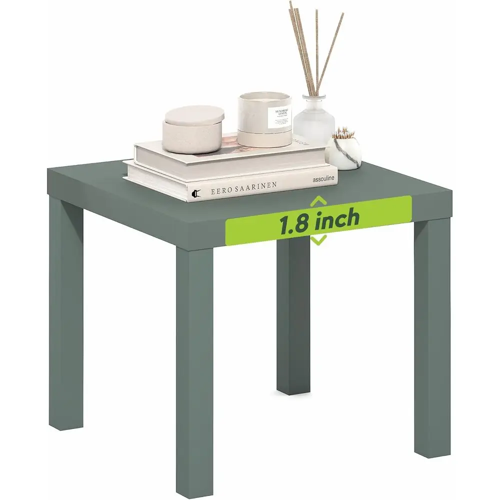 Sturdy Square End Table with 1.8 Thick Tabletop, Sage Green, Suitable for Living Room or Bedroom
Sturdy Square End Table with 1.8 Thick Tabletop, Sage Green, Suitable for Living Room or Bedroom