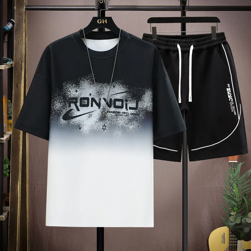 Short Sleeve T-Shirts & Shorts Youth Streetwear Men's Sets Clothing 2026 Summer Casual Tops Tees & Knee-Length Pants Tracksuits
Short Sleeve T-Shirts & Shorts Youth Streetwear Men's Sets Clothing 2026 Summer Casual Tops Tees & Knee-Length Pants Tracksuits