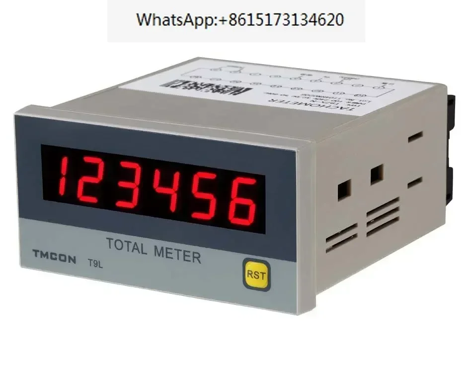 TMCON Temag T9L-T Timer Digital Display Accumulator Timer Power Failure Memory Large LED Display
TMCON Temag T9L-T Timer Digital Display Accumulator Timer Power Failure Memory Large LED Display