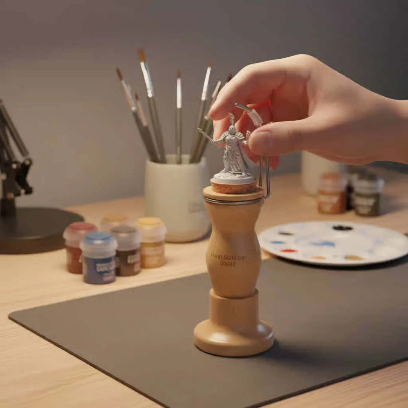 Miniature Painting Handle Rotating Miniature Painting Grip Figurine Holder Tool Lightweight Includes Storage Base for Hobbyists
Miniature Painting Handle Rotating Miniature Painting Grip Figurine Holder Tool Lightweight Includes Storage Base for Hobbyists