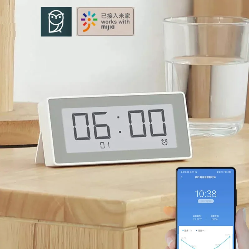 Оригинальный MMC E-Link INK ЖК-экран цифровые часы измеритель влажности BT4.0 высокоточный термометр температуры и влажности Sen
Оригинальный MMC E-Link INK ЖК-экран цифровые часы измеритель влажности BT4.0 высокоточный термометр температуры и влажности Sen
