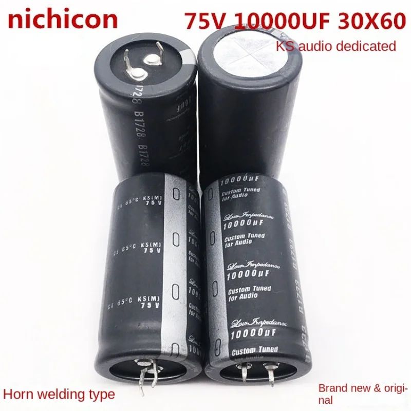 1PCS 75V10000UF 30X60 Nichicon 10000UF 75V 30*60 dedicated to KS Audio Fever Through Hole Aluminum Electrolytic Capacitor
1PCS 75V10000UF 30X60 Nichicon 10000UF 75V 30*60 dedicated to KS Audio Fever Through Hole Aluminum Electrolytic Capacitor