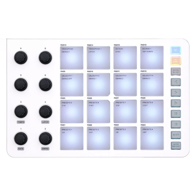 Ударная панель, 16-клавишная портативная мини-музыкальная клавиатура, Bluetooth, электронный звук
Ударная панель, 16-клавишная портативная мини-музыкальная клавиатура, Bluetooth, электронный звук