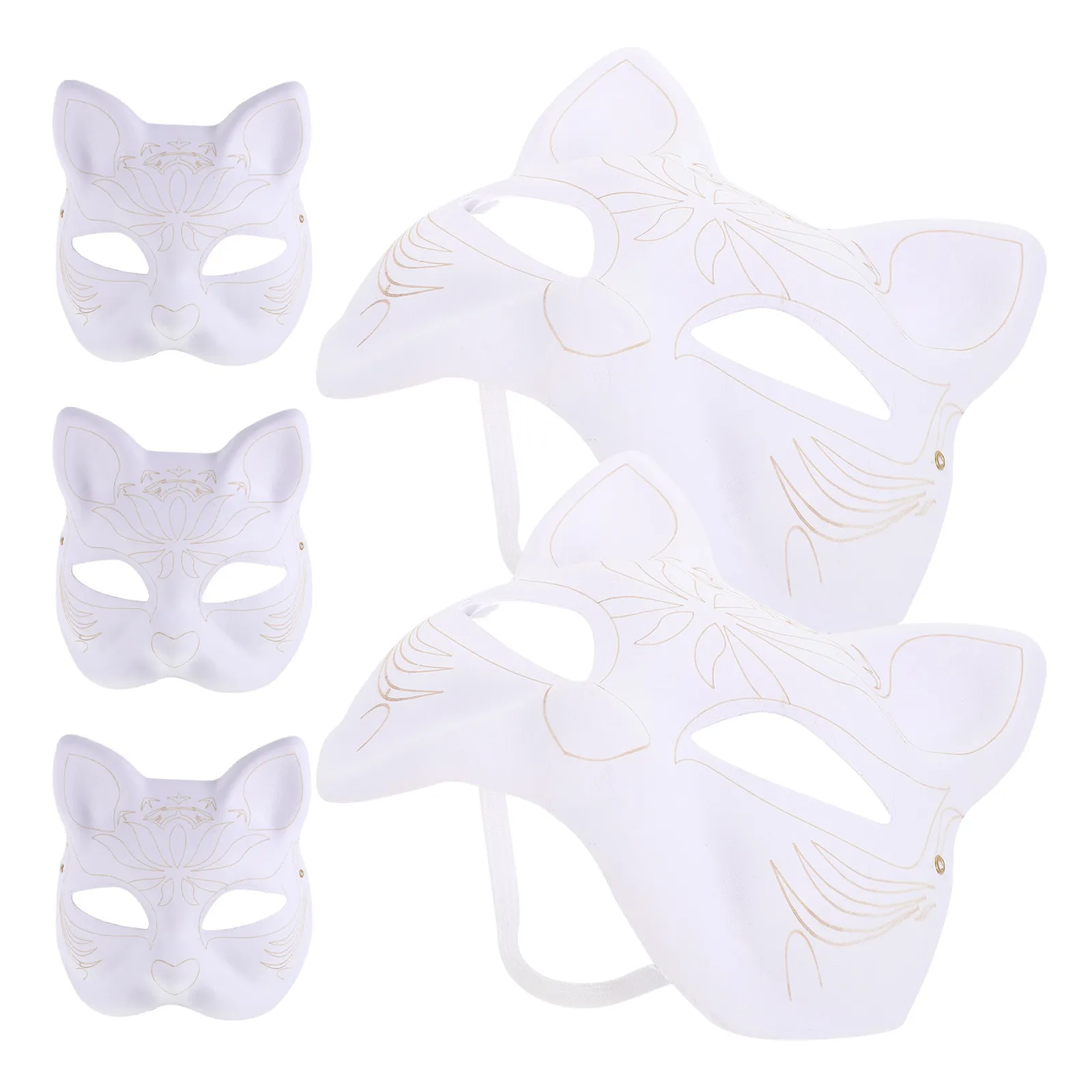 5Pcs Blank Hand Painted Masks DIY Cat Shape Masquerade Mask for Prom Festival Celebration Party Decor Paintable Paper Masks
5Pcs Blank Hand Painted Masks DIY Cat Shape Masquerade Mask for Prom Festival Celebration Party Decor Paintable Paper Masks