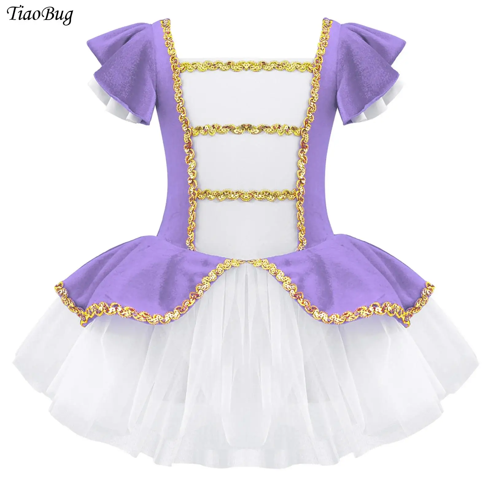 Girls Children Ballet Dance Dress Gymnastic Leotard Jumpsuit Puff Sleeves Sequins Mesh Tutu Dress Xmas Circus Ringmaster Costume
Girls Children Ballet Dance Dress Gymnastic Leotard Jumpsuit Puff Sleeves Sequins Mesh Tutu Dress Xmas Circus Ringmaster Costume