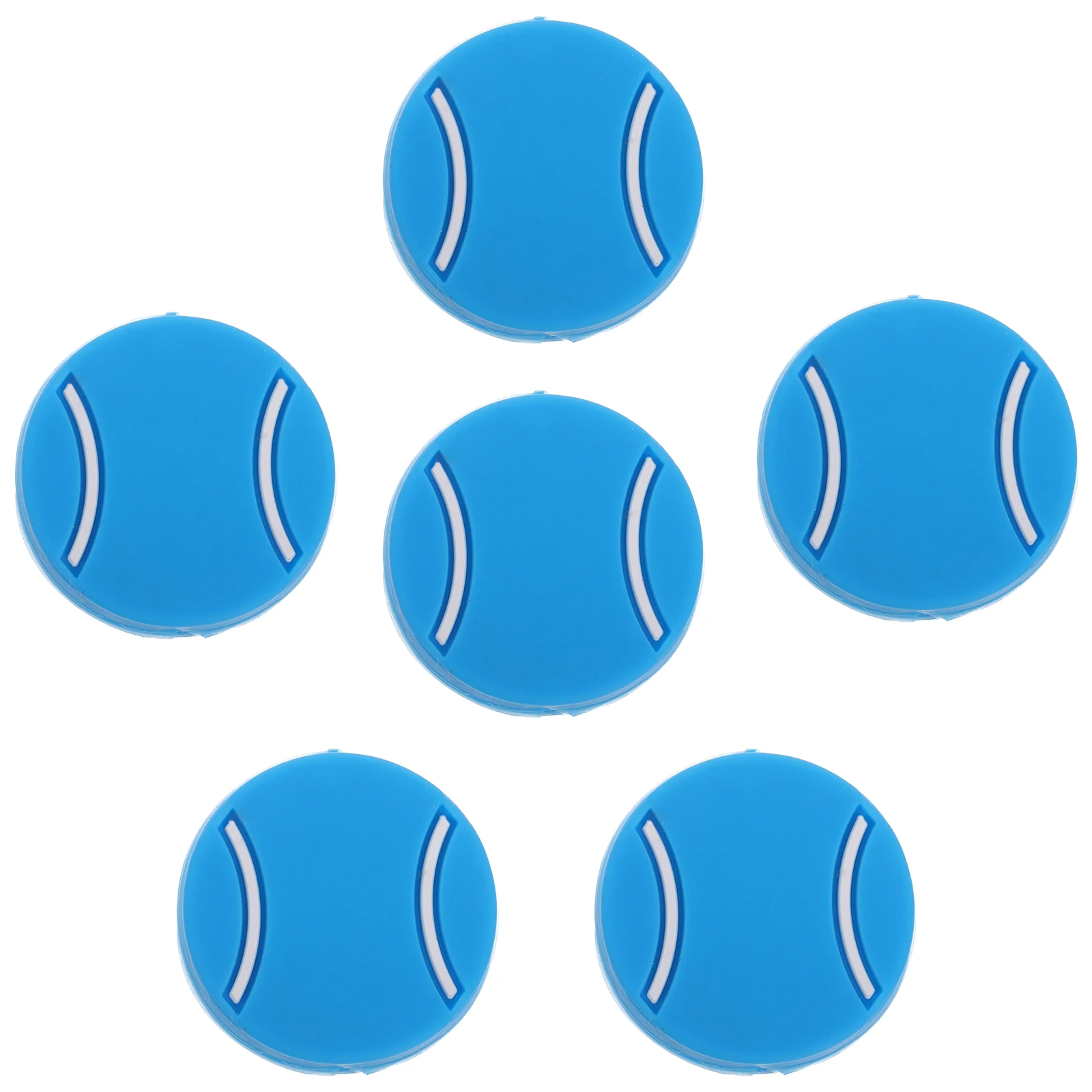 6Pcs Tennis Racket Dampeners Silicone Shock Absorber for Vibration Reduction Universal Fit Racket Vibration Control Accessory
