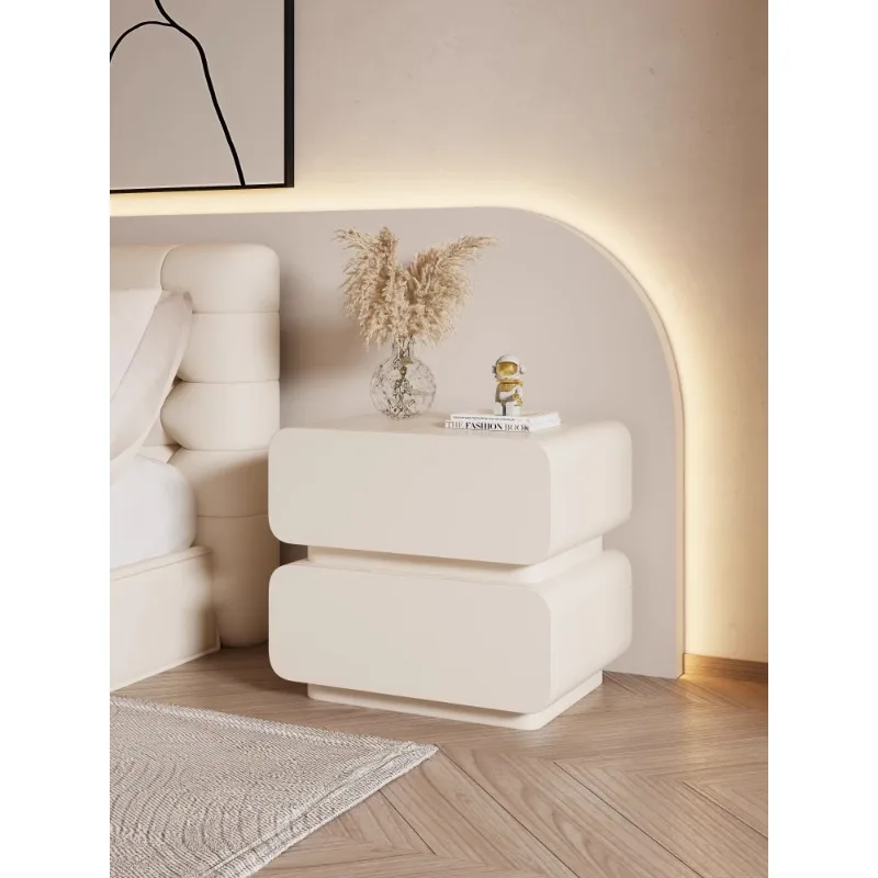 Solid wood cream wind bedside table leather simple modern small bedroom bedside table very simple storage cabinet free installat
Solid wood cream wind bedside table leather simple modern small bedroom bedside table very simple storage cabinet free installat