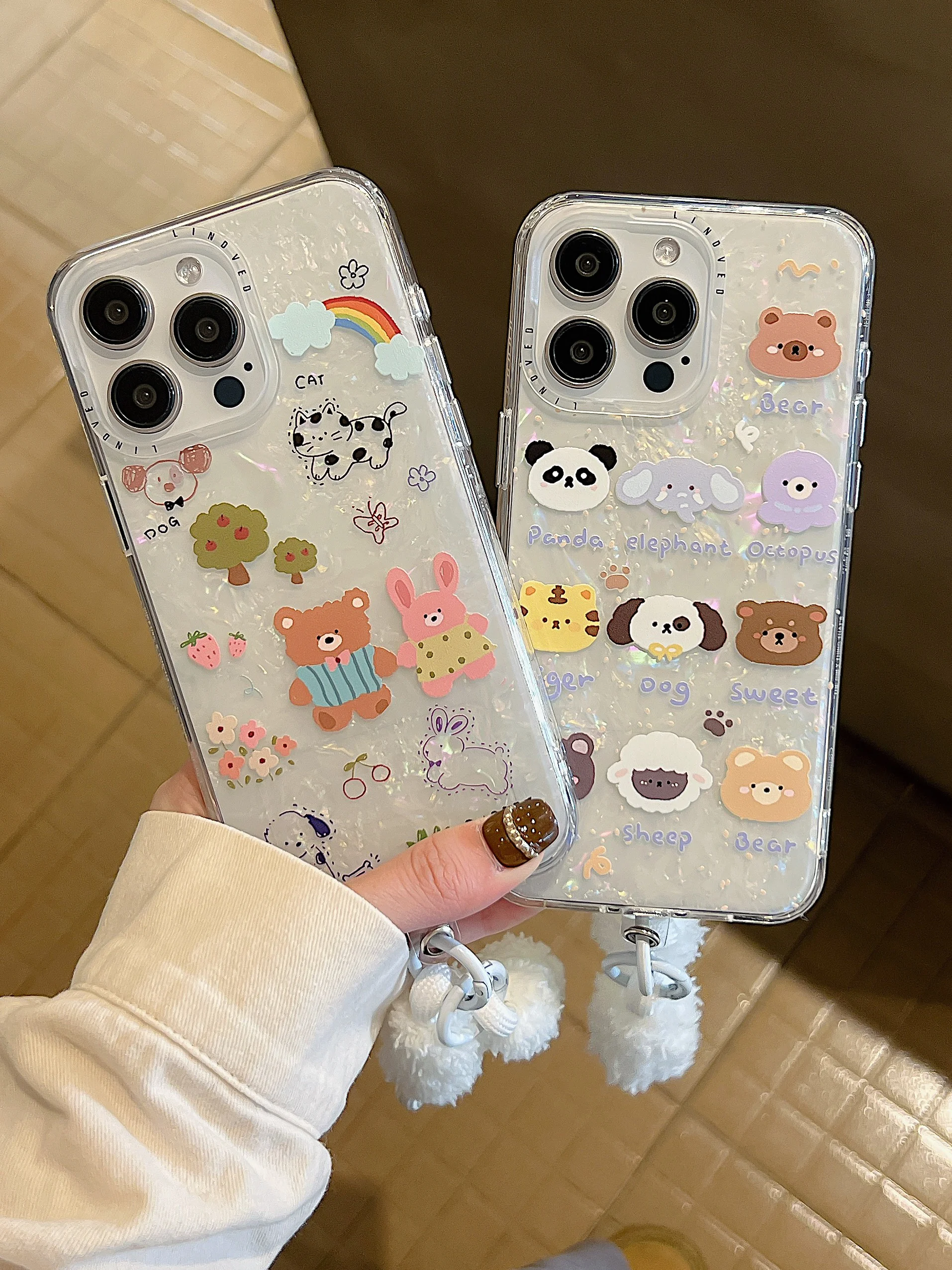 Cartoon Phone Case for Iphone 12 13 14 15Pro Max INS Cute Bear Panda Rainbow Rabbit Pattern Transparent Full Coverage Phone Case
Cartoon Phone Case for Iphone 12 13 14 15Pro Max INS Cute Bear Panda Rainbow Rabbit Pattern Transparent Full Coverage Phone Case