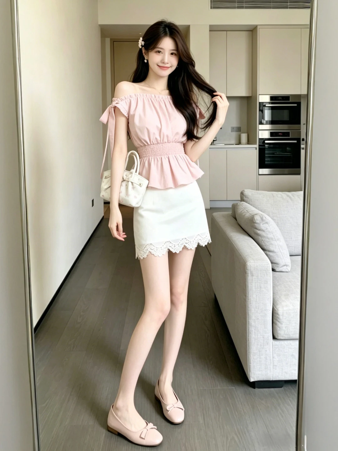 Chic Summer Outfit Set Gentle Shoulder Bridesmaid Dress Short Skirt Comfortable Regular Fit High Waist Cotton Blend Fashion
Chic Summer Outfit Set Gentle Shoulder Bridesmaid Dress Short Skirt Comfortable Regular Fit High Waist Cotton Blend Fashion