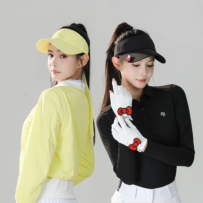 SG Солнцезащитный крем для гольфа, женская шляпа с пустым верхом, анти-УФ-кепка, женские теннисные бейсболки с большими полями и лентой с бантом, спортивный солнцезащитный козырек 
SG Солнцезащитный крем для гольфа, женская шляпа с пустым верхом, анти-УФ-кепка, женские теннисные бейсболки с большими полями и лентой с бантом, спортивный солнцезащитный козырек