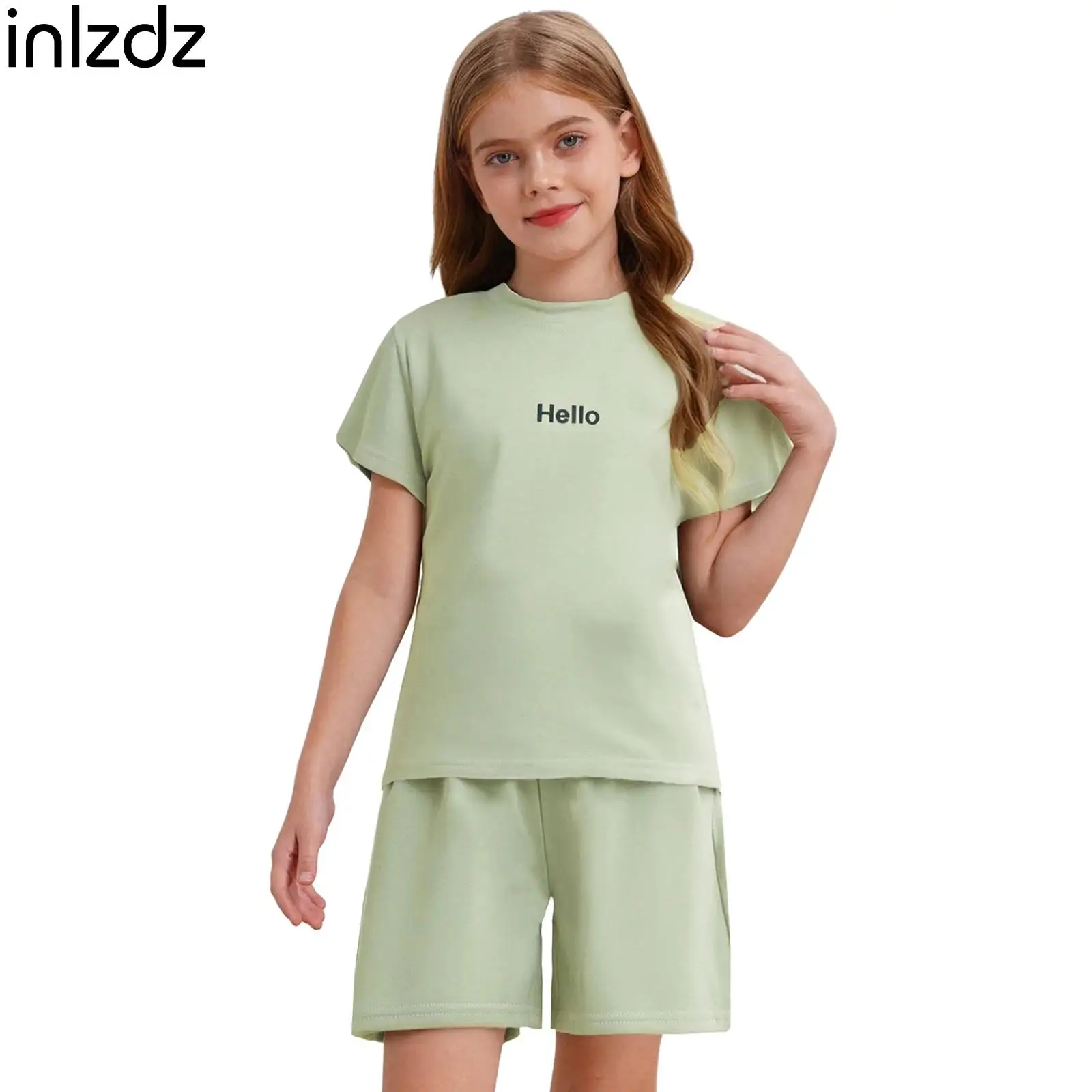 Kids Boys Girls Fashion Solid Color Casual Outfits Short Sleeve T-Shirt with Elastic Waistband Pockets Shorts for Birthday Party
Kids Boys Girls Fashion Solid Color Casual Outfits Short Sleeve T-Shirt with Elastic Waistband Pockets Shorts for Birthday Party