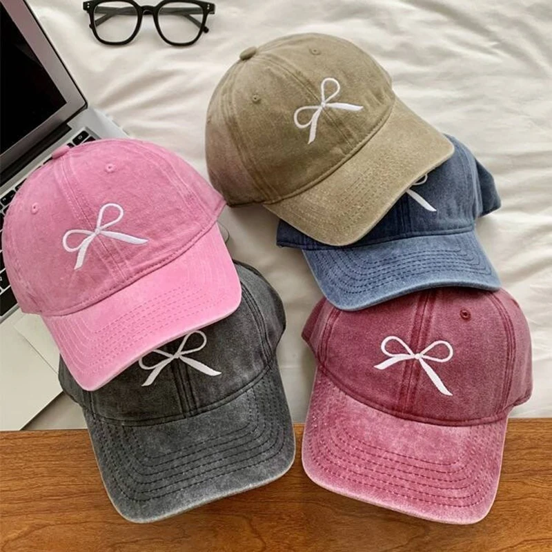 Bow Embroidered Baseball Cap Spring and Summer Sun Protection Versatile Cute and Sweet Beautiful Woman's Hats Ins Korean Pink
Bow Embroidered Baseball Cap Spring and Summer Sun Protection Versatile Cute and Sweet Beautiful Woman's Hats Ins Korean Pink
