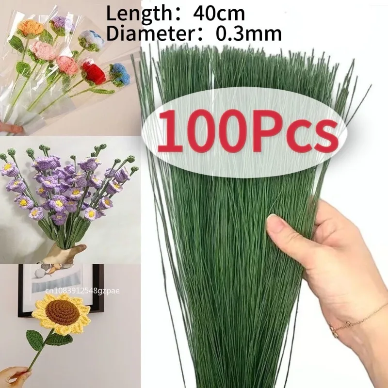 100Pcs 40cm Floral Wire Stems Paper Covered Artificial Twigs Iron Wire For DIY Stocking Branche Making Flower Making Accessory
100Pcs 40cm Floral Wire Stems Paper Covered Artificial Twigs Iron Wire For DIY Stocking Branche Making Flower Making Accessory