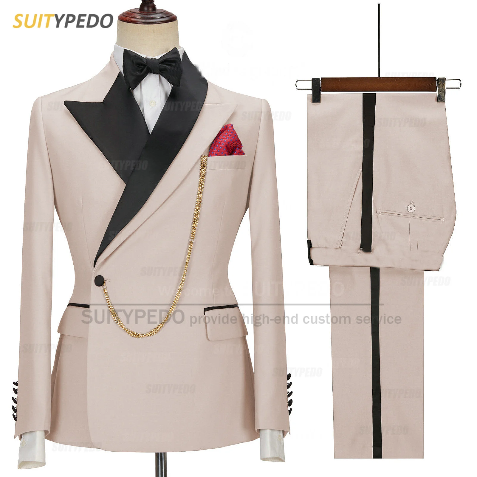 Formal Beige Men Suit Set Two Pieces Party Wedding Groom Stylish Tuxedo Jacket Pants Custom Made Male Luxury Slim Fit Costumes
Formal Beige Men Suit Set Two Pieces Party Wedding Groom Stylish Tuxedo Jacket Pants Custom Made Male Luxury Slim Fit Costumes