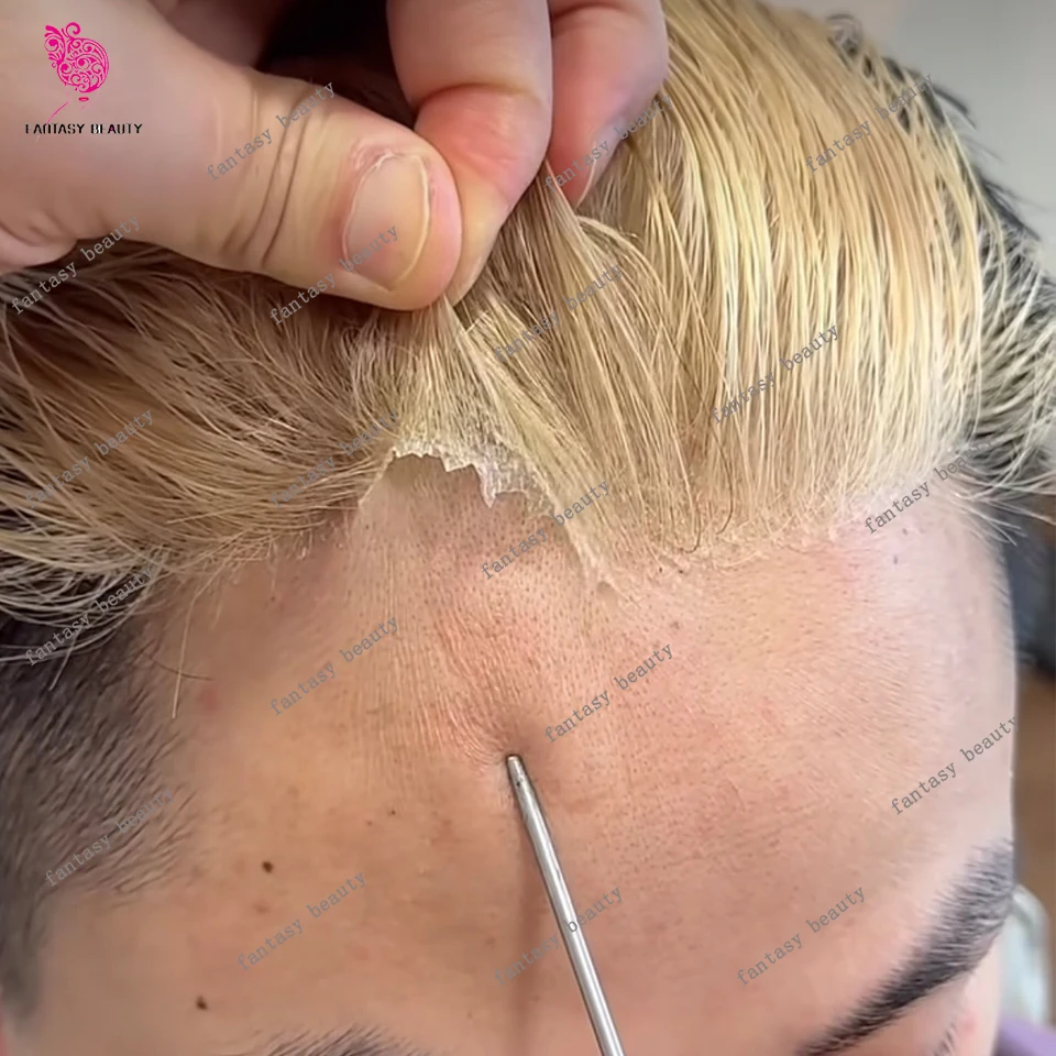 Реалистичная тонкая микрокожа толщиной 0,02 мм, платиновый блондин 613 # Мужские парики Необнаружимые натуральные волосы Серые человеческие волосы Капиллярные протезы
Реалистичная тонкая микрокожа толщиной 0,02 мм, платиновый блондин 613 # Мужские парики Необнаружимые натуральные волосы Серые человеческие волосы Капиллярные протезы