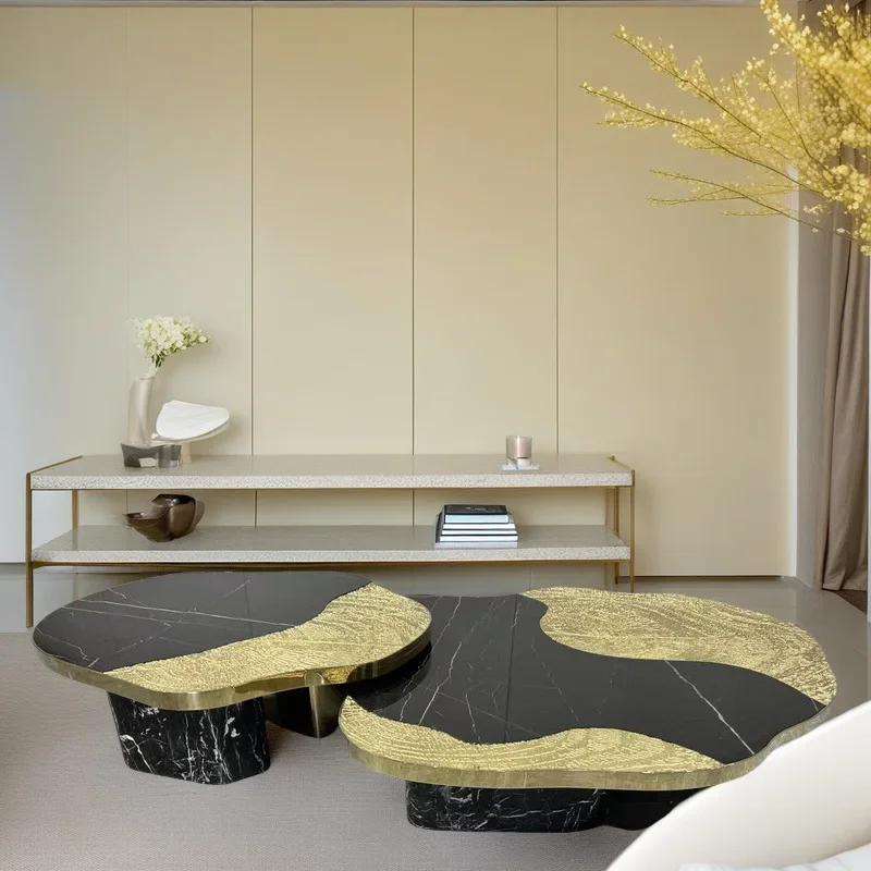 Living room light luxury coffee table villa luxury stone coffee table creative coffee table living room natural
Living room light luxury coffee table villa luxury stone coffee table creative coffee table living room natural