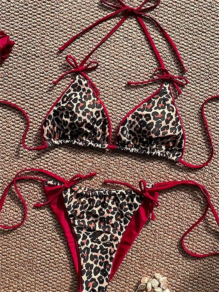 2026 Sexy Biquini Mujer Micro Beach Wear Leopard Printed Bikini Bandage Swimsuits Women Triangle Swimwear Patchwork Bathing Suit
2026 Sexy Biquini Mujer Micro Beach Wear Leopard Printed Bikini Bandage Swimsuits Women Triangle Swimwear Patchwork Bathing Suit