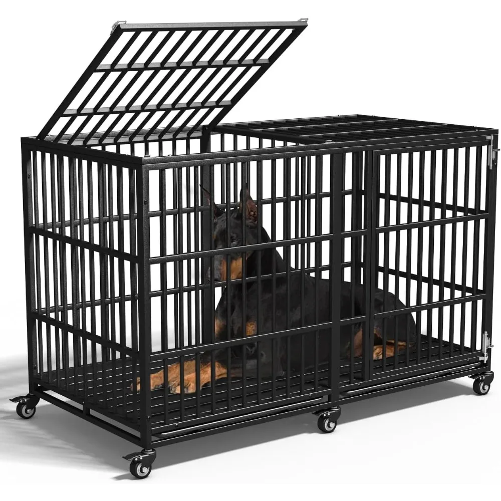 Extra Large Dog Crate for Large Dogs, 64 inches Heavy Duty Dog Crate,Indestructible Dog Kennel for High Anxiety Dogs, Lockable W
Extra Large Dog Crate for Large Dogs, 64 inches Heavy Duty Dog Crate,Indestructible Dog Kennel for High Anxiety Dogs, Lockable W