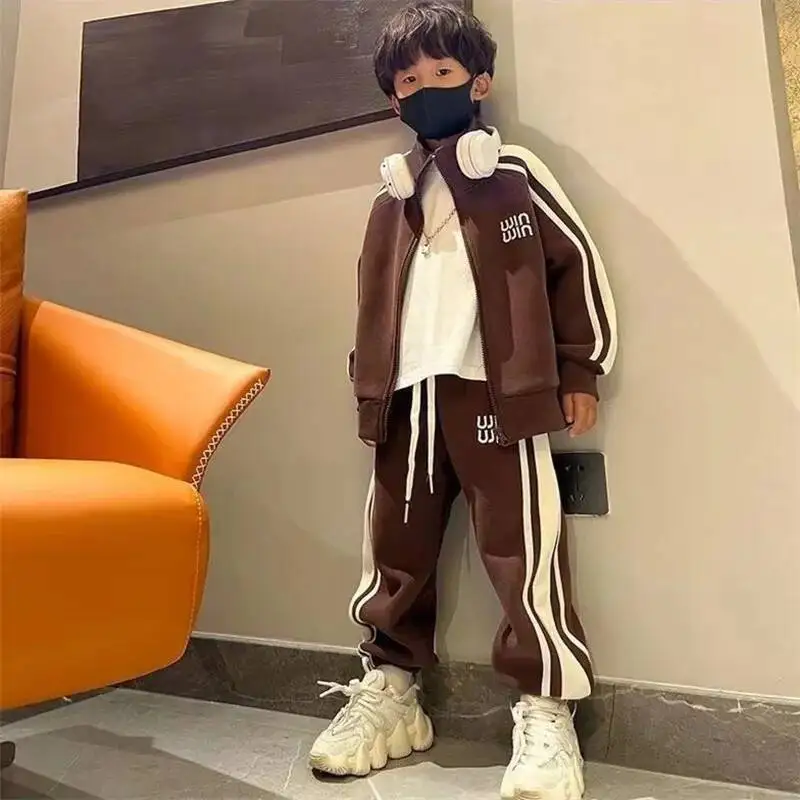 Boys Coat +Pants Kids Suits 2PCS/Set Cotton Red Wine Spring Autumn Cotton Tracksuits Sport Christmas Gift Children Clothing 
Boys Coat +Pants Kids Suits 2PCS/Set Cotton Red Wine Spring Autumn Cotton Tracksuits Sport Christmas Gift Children Clothing