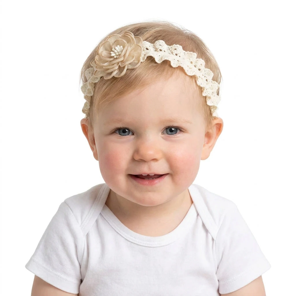 Cute Flower Elastic Lace Baby Headband Infant Headwear Children's Fashion Accessory New Arrivals
Cute Flower Elastic Lace Baby Headband Infant Headwear Children's Fashion Accessory New Arrivals
