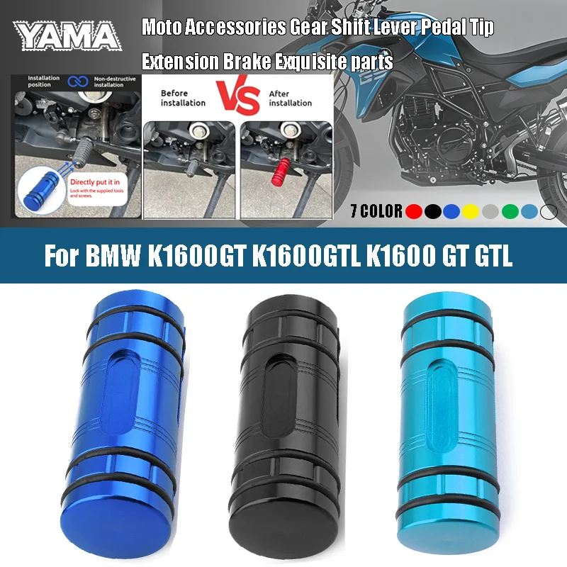 Motorcycle Accessories For BMW K1600GT K1600GTL K1600 GT GTL CNC Gear Shift Lever Pedal Tip Extension Brake Exquisite parts
Motorcycle Accessories For BMW K1600GT K1600GTL K1600 GT GTL CNC Gear Shift Lever Pedal Tip Extension Brake Exquisite parts