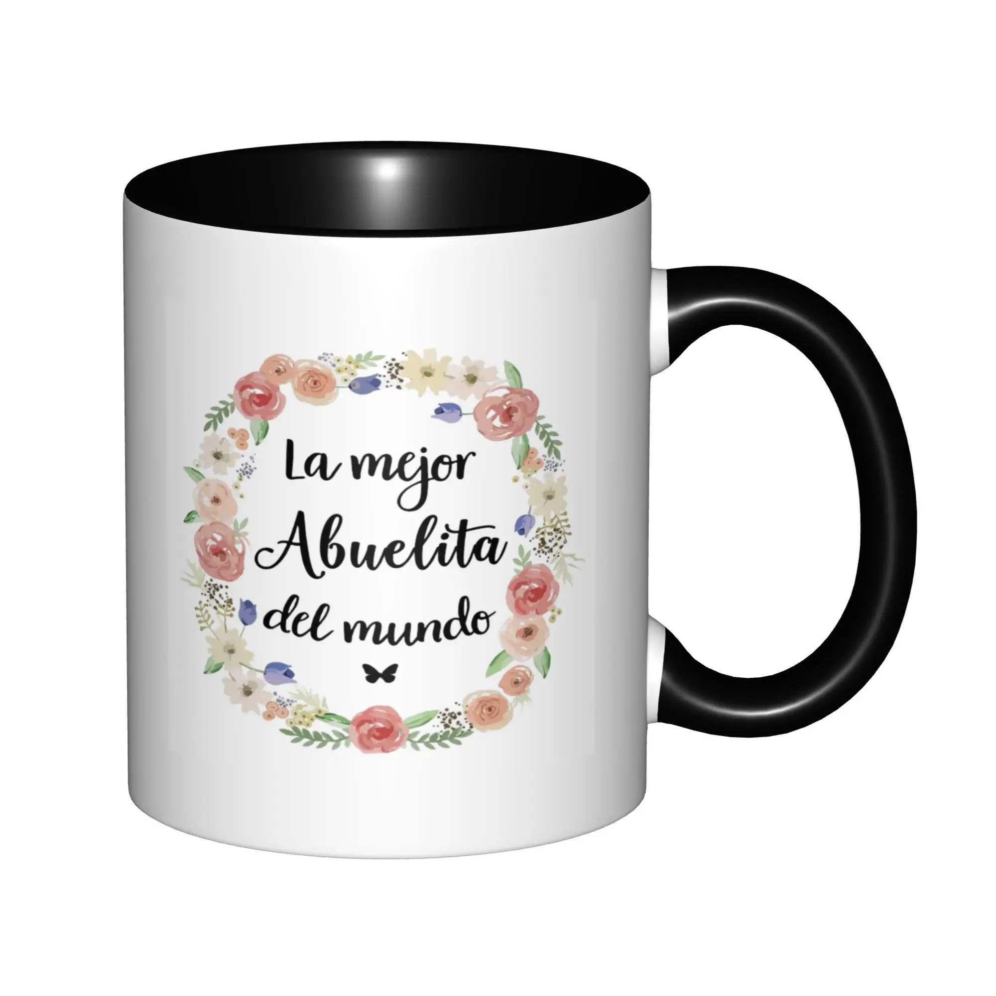 La Mejor Abuelita Del Mundo Gifts for Grandma In Spanish Mugs With Black Handle Birthday Coffee Mugs Ceramic Tea Cups 11oz
La Mejor Abuelita Del Mundo Gifts for Grandma In Spanish Mugs With Black Handle Birthday Coffee Mugs Ceramic Tea Cups 11oz
