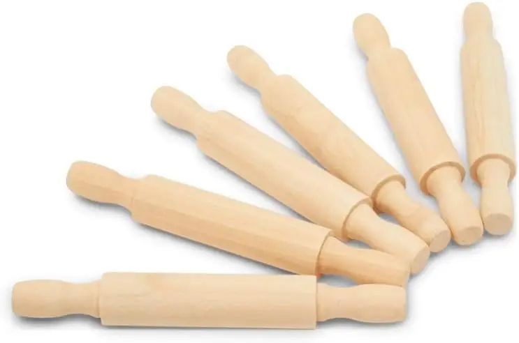 Mini Wooden Rolling Pin, 5 Inches, 12-Pack for Kitchen, Play-Doh, Crafting
Mini Wooden Rolling Pin, 5 Inches, 12-Pack for Kitchen, Play-Doh, Crafting