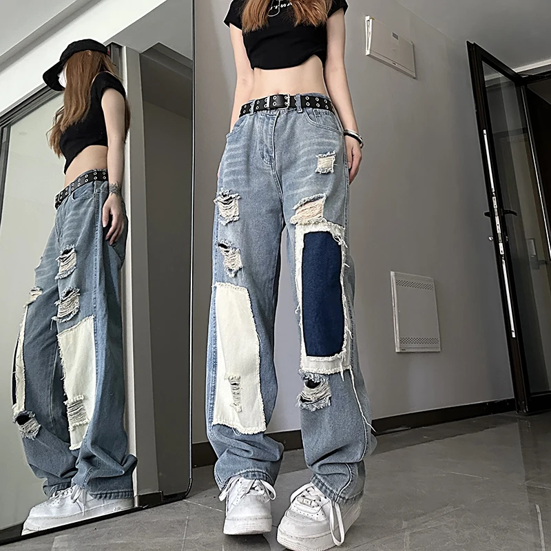 Модные цветные джинсы с рваными элементами и пэчворком для мужчин, свободные прямые брюки с потертой кромкой, в стиле хип-хоп, осенняя одежда, молодежный стиль
Модные цветные джинсы с рваными элементами и пэчворком для мужчин, свободные прямые брюки с потертой кромкой, в стиле хип-хоп, осенняя одежда, молодежный стиль