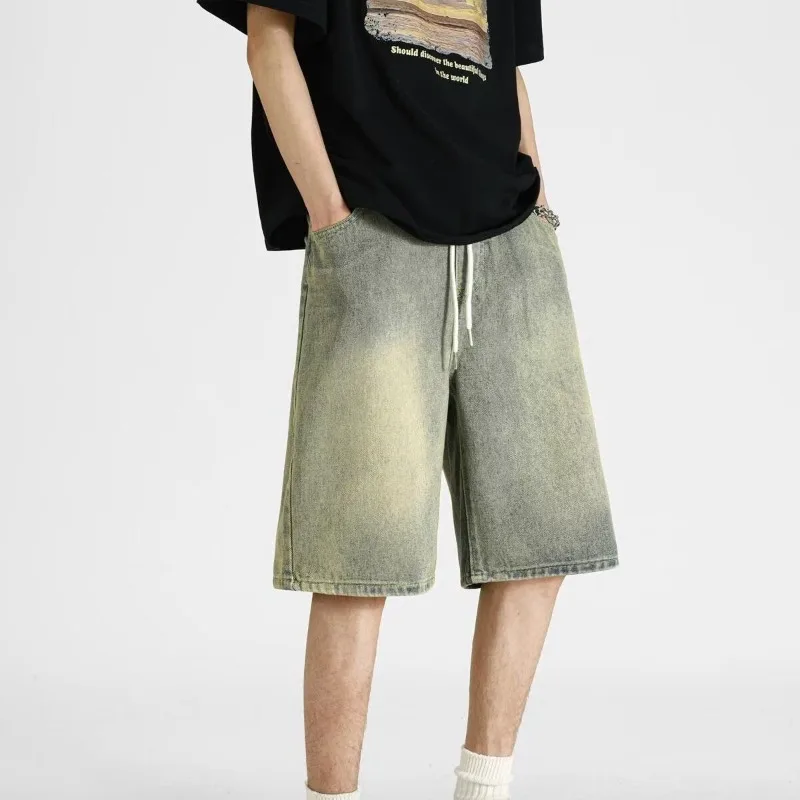 Mens Elastic Waist Drawstring Loose Casual Knee Length Shorts
Mens Elastic Waist Drawstring Loose Casual Knee Length Shorts