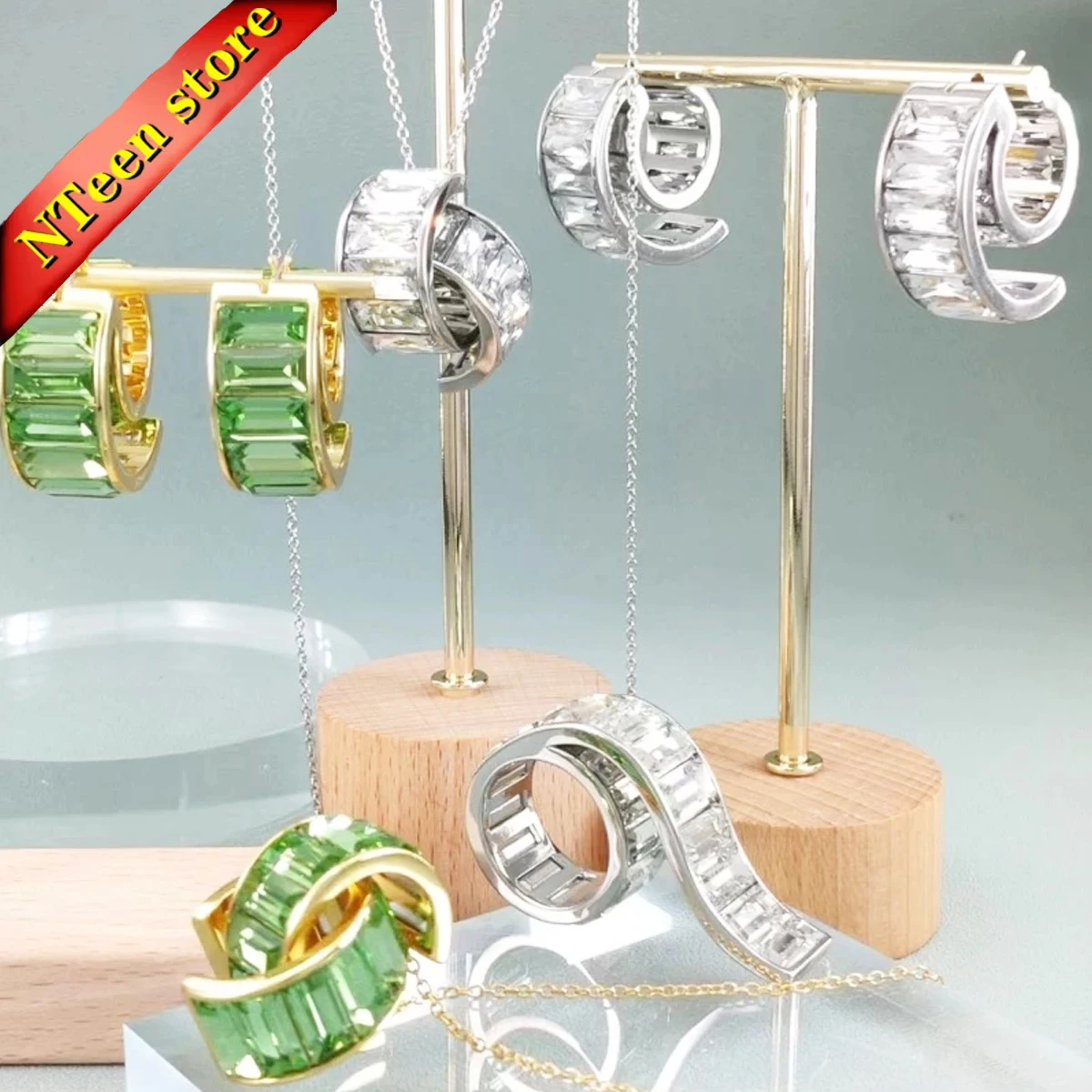 Original 2025 Fine Jewelry Sets Luxury Party Gift Charm White Green High Quality Crystal Fashion Women's Necklace Earrings Ring
Original 2025 Fine Jewelry Sets Luxury Party Gift Charm White Green High Quality Crystal Fashion Women's Necklace Earrings Ring