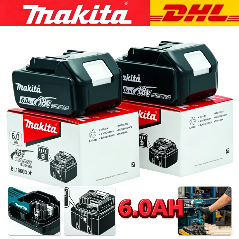Original Makita 6Ah Makita 18V Battery,Makita 18V tools battery for Makita drill DTW700 DDF487 DGA404 DTD173 DJV182Z HR140
Original Makita 6Ah Makita 18V Battery,Makita 18V tools battery for Makita drill DTW700 DDF487 DGA404 DTD173 DJV182Z HR140