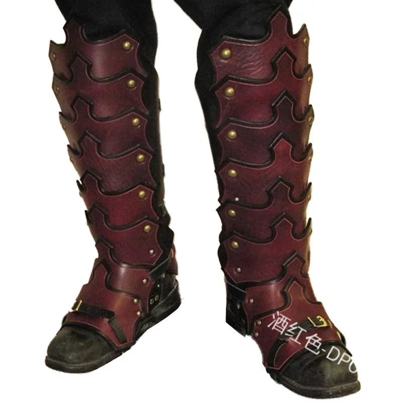 Retro Medieval Armor Retro Faux Leather Shoes Buckle Leg Guard Gaiters Adjustable Cosplay Soldier Knights Long Boots-Cover 20
Retro Medieval Armor Retro Faux Leather Shoes Buckle Leg Guard Gaiters Adjustable Cosplay Soldier Knights Long Boots-Cover 20