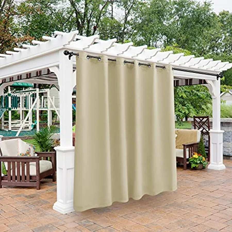 Waterproof Outdoor Curtains for Patio Gazebo Pergola Balcony - Thermal Insulated Sunlight Blocking Grommet Blackout Curtains fo
Waterproof Outdoor Curtains for Patio Gazebo Pergola Balcony - Thermal Insulated Sunlight Blocking Grommet Blackout Curtains fo