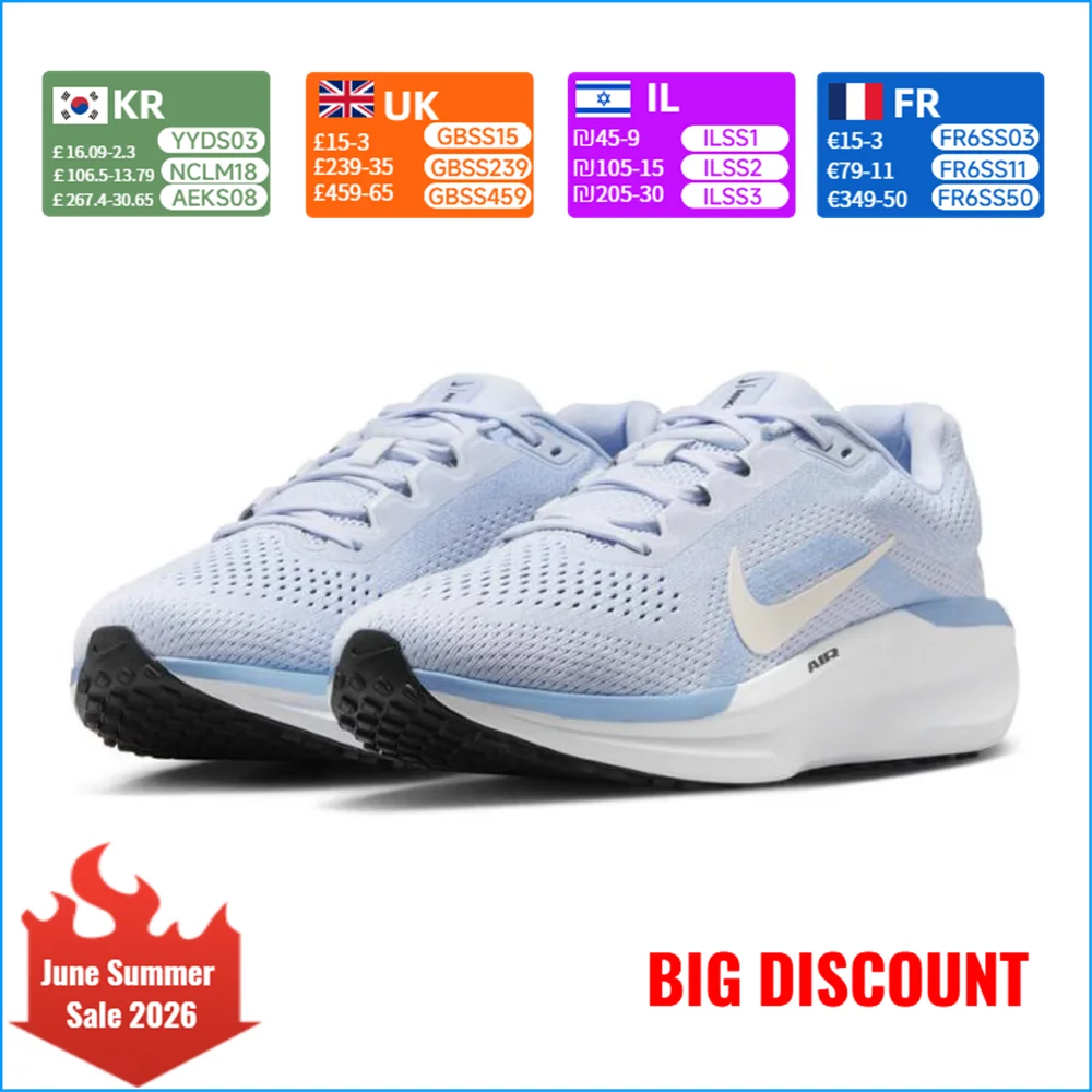 Nike AIR WINFLO 11 Women's Summer Running Shoes - Slip-Resistant, Durable Training Shoes FJ9510-007
Nike AIR WINFLO 11 Women's Summer Running Shoes - Slip-Resistant, Durable Training Shoes FJ9510-007