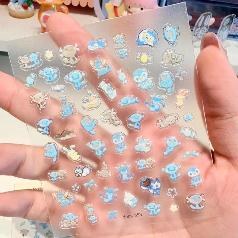 New Pokémon Relief Nail Stickers Wooper Quagsire Anime Character Cute Cartoon Creativity Diy Journal Sticker Material Gifts
New Pokémon Relief Nail Stickers Wooper Quagsire Anime Character Cute Cartoon Creativity Diy Journal Sticker Material Gifts