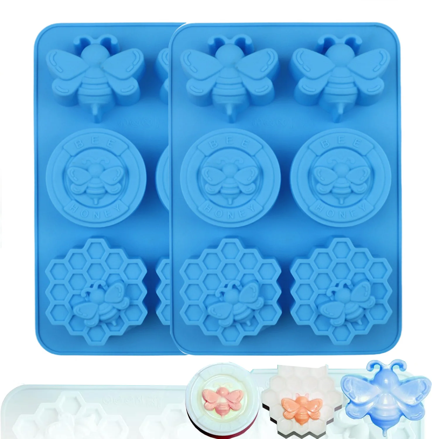 1pcs Bee Silicone Molds Honeybee Silicone Mold for Making Homemade Soap, Lotion Bar, Jello, Bath Bomb, Beeswax, Candle
1pcs Bee Silicone Molds Honeybee Silicone Mold for Making Homemade Soap, Lotion Bar, Jello, Bath Bomb, Beeswax, Candle