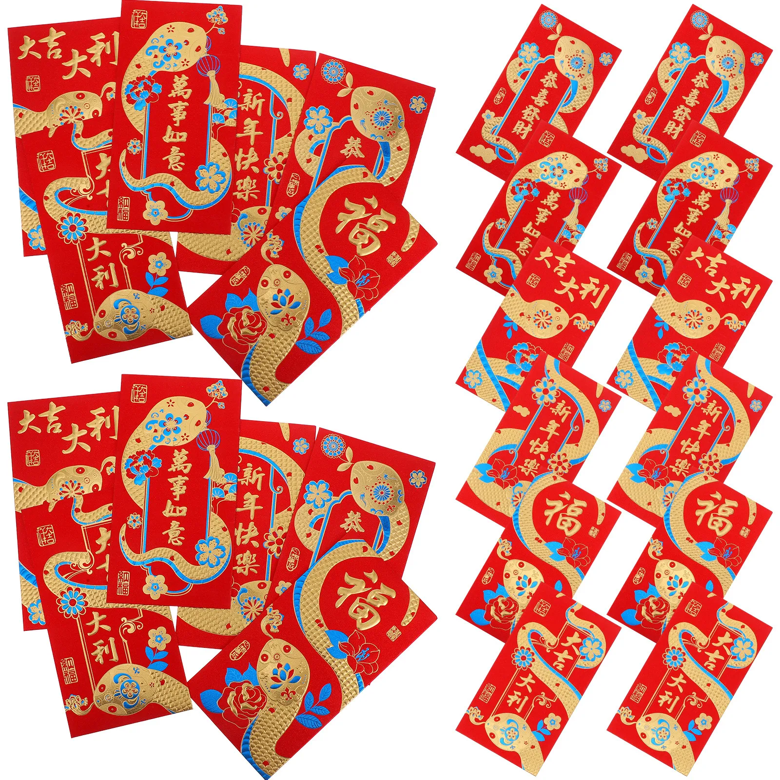 30Pcs Snake Chinese New Year Red Envelopes Money Envelopes for Cash Gifts Lunar New Year Decorations Wedding Red Packets Festive
30Pcs Snake Chinese New Year Red Envelopes Money Envelopes for Cash Gifts Lunar New Year Decorations Wedding Red Packets Festive