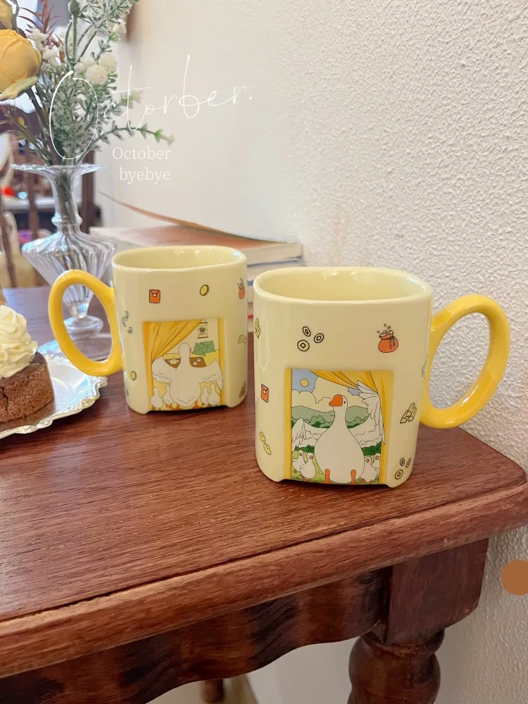 Cute Ceramic Mug Large Goose Accountable Milk Cup Coffee Cup Breakfast Tea Cup Adult 380ml Capacity Lovely Design
Cute Ceramic Mug Large Goose Accountable Milk Cup Coffee Cup Breakfast Tea Cup Adult 380ml Capacity Lovely Design