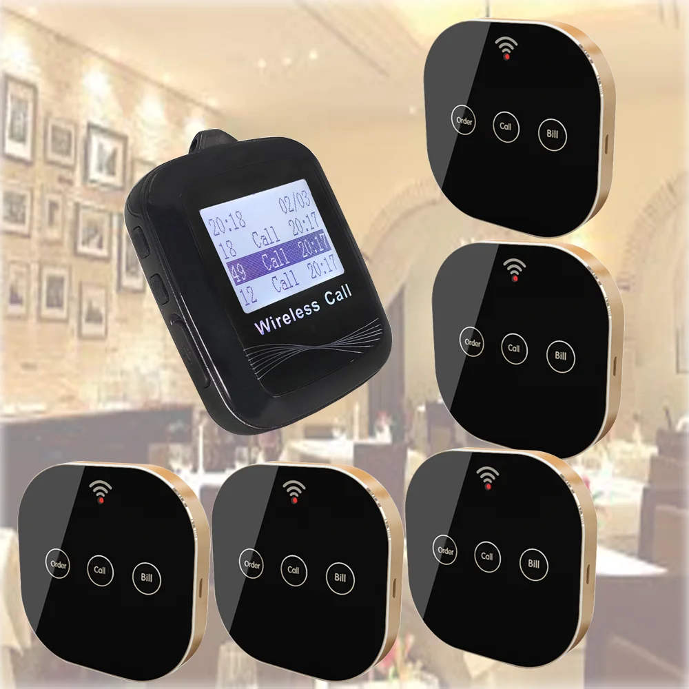 CATEL touch screen Metal Frame call buttons and waterproof watch receiver for restaurants wireless calling system
CATEL touch screen Metal Frame call buttons and waterproof watch receiver for restaurants wireless calling system