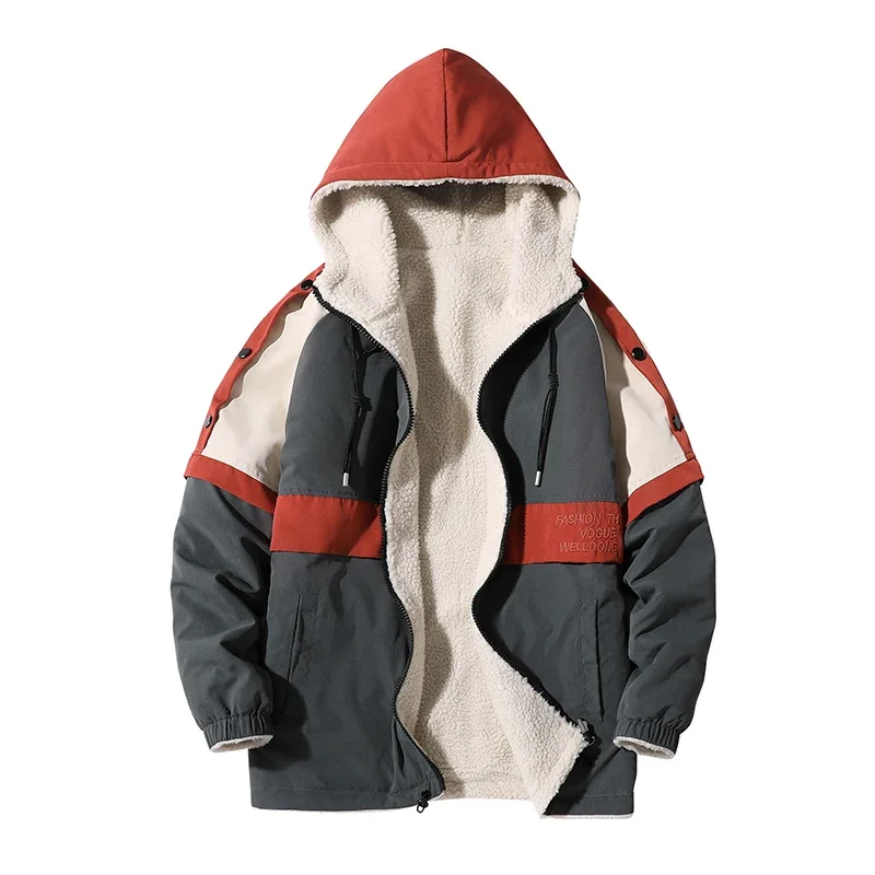 Winter Men Parkas Hooded Reversible Fashion Warm Thick Fleece Windbreaker Male Parker Coat Winter Warm Thick Zipper Overcoats
Winter Men Parkas Hooded Reversible Fashion Warm Thick Fleece Windbreaker Male Parker Coat Winter Warm Thick Zipper Overcoats