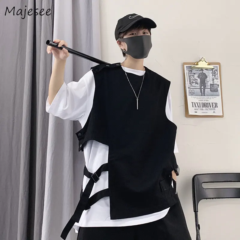 Vests Men Autumn Cargo Sleeveless Trendy Loose Outwear Military Students Chic Fashion All-match Tactical Gothic Canotte Clothing
Vests Men Autumn Cargo Sleeveless Trendy Loose Outwear Military Students Chic Fashion All-match Tactical Gothic Canotte Clothing