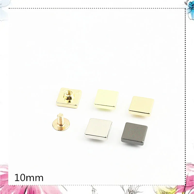 50Pcs 10mm Square Handbag Rivets Stud Screw Metal Buckles Bag Studs Nail for Leather Craft Belt Wallet Bag Hardware Accessories
50Pcs 10mm Square Handbag Rivets Stud Screw Metal Buckles Bag Studs Nail for Leather Craft Belt Wallet Bag Hardware Accessories