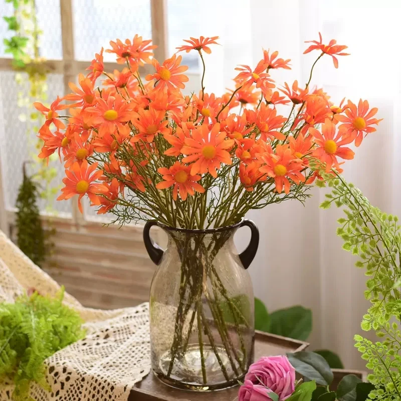 Artificial Flower Silk 5-Head Little Daisy Wedding Supplies Home Decoration Party Decor Table Sunflowers Flowers Arrangement
Artificial Flower Silk 5-Head Little Daisy Wedding Supplies Home Decoration Party Decor Table Sunflowers Flowers Arrangement