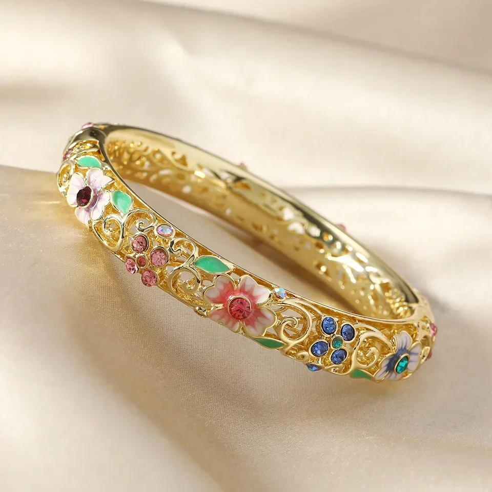 oriental bracelets Chinese Cloisonne Bracelet Double Bangle Traditional Peony Filigree Flower Bangle Ethnic Vintage Women's Han
oriental bracelets Chinese Cloisonne Bracelet Double Bangle Traditional Peony Filigree Flower Bangle Ethnic Vintage Women's Han